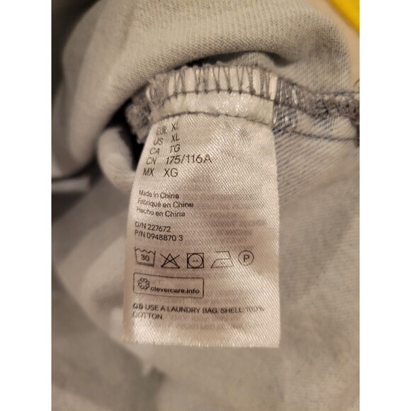 HM H&M Blue Denim Sleeveless Jacket Oversize Waistcoat Pocket Jean Vest women XL - Picture 6 of 6